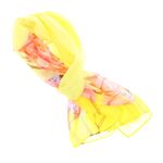 Fashion, accesorii si bijuterii - Femei - Accesorii femei - Esarfe si fulare femei - Esarfa, de dama, Buticcochet, din poliester, imprimeu floral, 50x150 cm, Galben- ES1952 - Infinity.ro