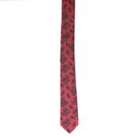 Fashion, accesorii si bijuterii - Barbati - Accesorii barbati - Cravate si papioane barbati - Set cravata si batista, Buticcochet, din material sintetic, 148 x 6 cm, model stilizat, Bordo - SETC238 - Infinity.ro