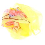 Fashion, accesorii si bijuterii - Femei - Accesorii femei - Esarfe si fulare femei - Esarfa, de dama, Buticcochet, din poliester, imprimeu floral, 50x150 cm, Galben- ES1952 - Infinity.ro