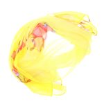 Fashion, accesorii si bijuterii - Femei - Accesorii femei - Esarfe si fulare femei - Esarfa, de dama, Buticcochet, din poliester, imprimeu floral, 50x150 cm, Galben- ES1952 - Infinity.ro
