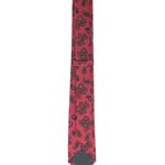 Fashion, accesorii si bijuterii - Barbati - Accesorii barbati - Cravate si papioane barbati - Set cravata si batista, Buticcochet, din material sintetic, 148 x 6 cm, model stilizat, Bordo - SETC238 - Infinity.ro