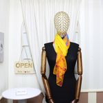 Fashion, accesorii si bijuterii - Femei - Accesorii femei - Esarfe si fulare femei - Esarfa, de dama, Buticcochet, din poliester, imprimeu cu flori, 50x160 cm, Multicolor - ES1788 - Infinity.ro