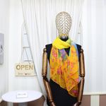 Fashion, accesorii si bijuterii - Femei - Accesorii femei - Esarfe si fulare femei - Esarfa, de dama, Buticcochet, din poliester, imprimeu cu flori, 50x160 cm, Multicolor - ES1788 - Infinity.ro