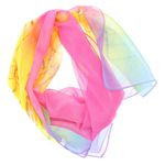 Fashion, accesorii si bijuterii - Femei - Accesorii femei - Esarfe si fulare femei - Esarfa, de dama, Buticcochet, din poliester, imprimeu cu crini, 50x150 cm, Roz - ES1939 - Infinity.ro