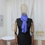 Fashion, accesorii si bijuterii - Femei - Accesorii femei - Esarfe si fulare femei - Esarfa, de dama, Buticcochet, din poliester, Albastru, 150x50 cm - ES1023 - Infinity.ro