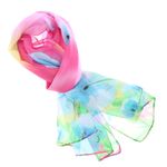 Fashion, accesorii si bijuterii - Femei - Accesorii femei - Esarfe si fulare femei - Esarfa, de dama, Buticcochet, din poliester, imprimeu cu maci, 50x150 cm, Roz - ES1936 - Infinity.ro