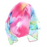 Fashion, accesorii si bijuterii - Femei - Accesorii femei - Esarfe si fulare femei - Esarfa, de dama, Buticcochet, din poliester, imprimeu cu maci, 50x150 cm, Roz - ES1936 - Infinity.ro