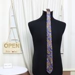 Fashion, accesorii si bijuterii - Barbati - Accesorii barbati - Cravate si papioane barbati - Set cravata si batista, Buticcochet, din material sintetic, 148 x 6 cm, model stilizat, Albastru electric - SETC206 - Infinity.ro