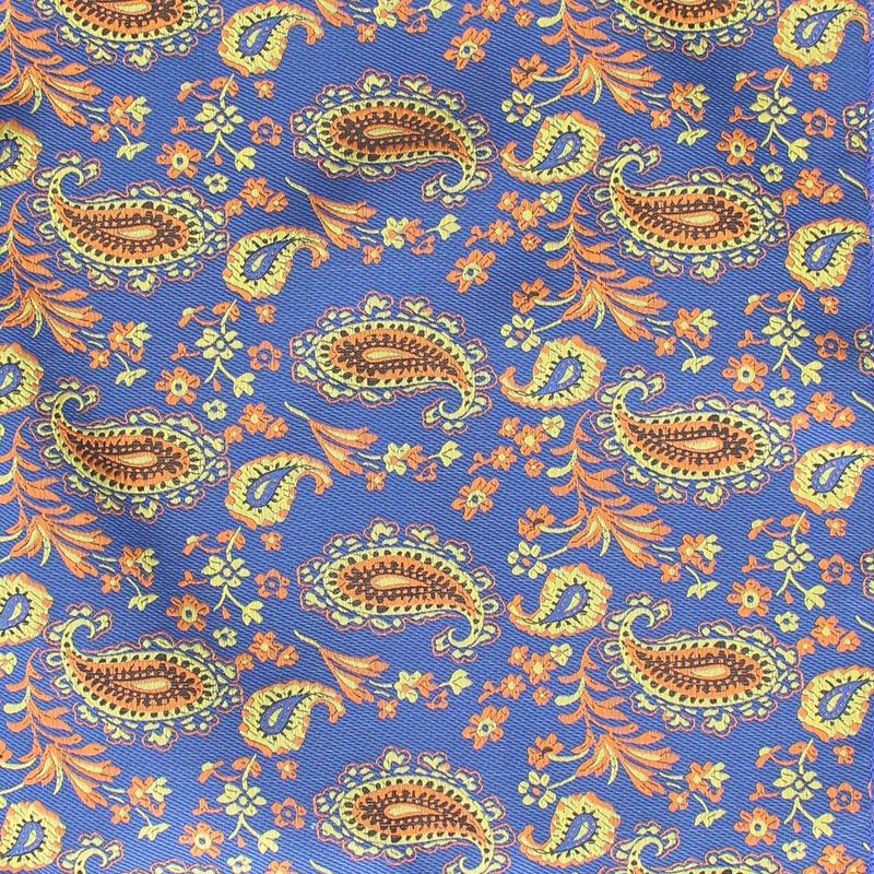 Fashion, accesorii si bijuterii - Barbati - Accesorii barbati - Cravate si papioane barbati - Set cravata si batista, Buticcochet, din material sintetic, 148 x 6 cm, model stilizat, Albastru electric - SETC206 - Infinity.ro