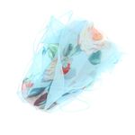 Fashion, accesorii si bijuterii - Femei - Accesorii femei - Esarfe si fulare femei - Esarfa, de dama, Buticcochet, din poliester, cu imprimeu floral, 50x160 cm, Albastru - ES1767 - Infinity.ro