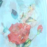 Fashion, accesorii si bijuterii - Femei - Accesorii femei - Esarfe si fulare femei - Esarfa, de dama, Buticcochet, din poliester, cu imprimeu floral, 50x160 cm, Albastru - ES1767 - Infinity.ro