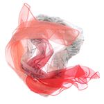 Fashion, accesorii si bijuterii - Femei - Accesorii femei - Esarfe si fulare femei - Esarfa, de dama, Buticcochet, din poliester, imprimeu cu frunze, 50x160 cm, Corai - ES1770 - Infinity.ro