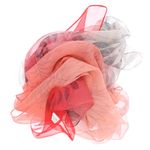 Fashion, accesorii si bijuterii - Femei - Accesorii femei - Esarfe si fulare femei - Esarfa, de dama, Buticcochet, din poliester, imprimeu cu frunze, 50x160 cm, Corai - ES1770 - Infinity.ro