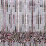 Fashion, accesorii si bijuterii - Femei - Accesorii femei - Esarfe si fulare femei - Esarfa, de dama, Buticcochet, lana, cu franjuri, model stilizat, 70x180 cm, Lila - ES1759 - Infinity.ro