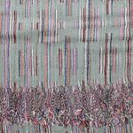 Fashion, accesorii si bijuterii - Femei - Accesorii femei - Esarfe si fulare femei - Esarfa, de dama, Buticcochet, lana, cu franjuri, model stilizat, 70x180 cm, Bleu - ES1758 - Infinity.ro