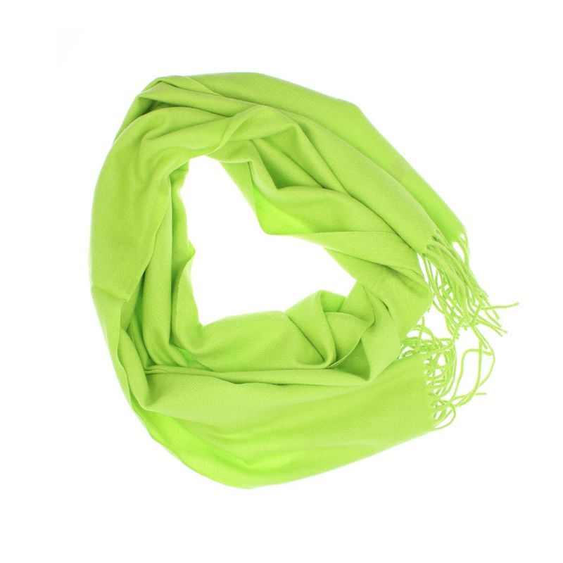 Fashion, accesorii si bijuterii - Femei - Accesorii femei - Esarfe si fulare femei - Esarfa, de dama, Buticcochet, Casmir, 34x180 cm, Verde aprins - ES2800 - Infinity.ro