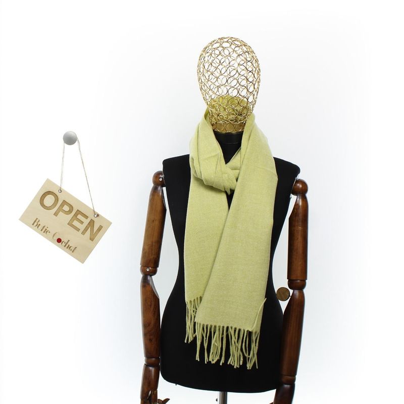 Fashion, accesorii si bijuterii - Femei - Accesorii femei - Esarfe si fulare femei - Esarfa, de dama, Buticcochet, Casmir, 34x180 cm, Mustar - ES2797 - Infinity.ro