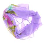 Fashion, accesorii si bijuterii - Femei - Accesorii femei - Esarfe si fulare femei - Esarfa, de dama, Buticcochet, din poliester, cu imprimeu floral, 50x160 cm, Mov - ES1703 - Infinity.ro