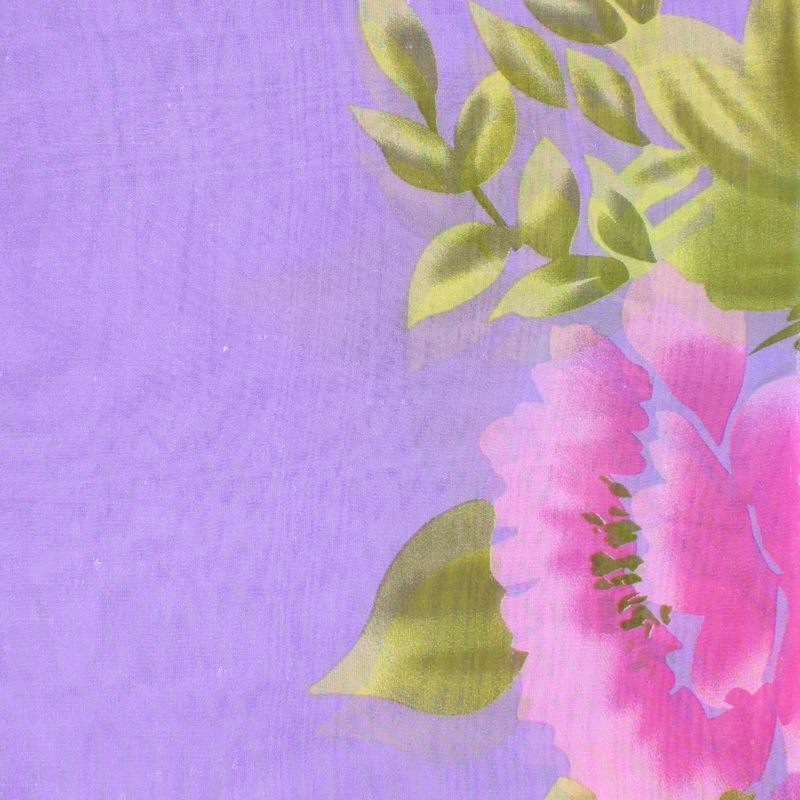 Fashion, accesorii si bijuterii - Femei - Accesorii femei - Esarfe si fulare femei - Esarfa, de dama, Buticcochet, din poliester, cu imprimeu floral, 50x160 cm, Mov - ES1703 - Infinity.ro