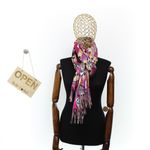 Fashion, accesorii si bijuterii - Femei - Accesorii femei - Esarfe si fulare femei - Esarfa, de dama, Buticcochet, Casmir, 70x170 cm, model cu bufnite, Fucsia - ES2788 - Infinity.ro