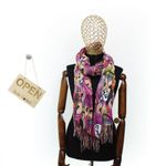 Fashion, accesorii si bijuterii - Femei - Accesorii femei - Esarfe si fulare femei - Esarfa, de dama, Buticcochet, Casmir, 70x170 cm, model cu bufnite, Fucsia - ES2788 - Infinity.ro