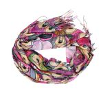 Fashion, accesorii si bijuterii - Femei - Accesorii femei - Esarfe si fulare femei - Esarfa, de dama, Buticcochet, Casmir, 70x170 cm, model cu bufnite, Fucsia - ES2788 - Infinity.ro