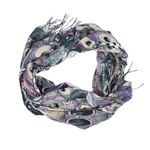 Fashion, accesorii si bijuterii - Femei - Accesorii femei - Esarfe si fulare femei - Esarfa, de dama, Buticcochet, Casmir, 70x170 cm, model cu bufnite, Gri - ES2780 - Infinity.ro