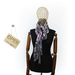 Fashion, accesorii si bijuterii - Femei - Accesorii femei - Esarfe si fulare femei - Esarfa, de dama, Buticcochet, Casmir, 70x170 cm, model cu bufnite, Negru - ES2781 - Infinity.ro