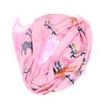Fashion, accesorii si bijuterii - Femei - Accesorii femei - Esarfe si fulare femei - Esarfa, de dama, Buticcochet, Casmir, cu model ren brodat, 70x180 cm, Roz - ES1530 - Infinity.ro