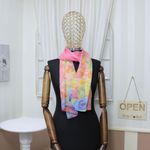 Fashion, accesorii si bijuterii - Femei - Accesorii femei - Esarfe si fulare femei - Esarfa, de dama, Buticcochet, din poliester, imprimeu floral, 150x50 cm, Roz - ES1306 - Infinity.ro