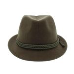 Fashion, accesorii si bijuterii - Barbati - Accesorii barbati - Caciuli si sepci barbati - Palarie barbati, din 100% lana, cu snur decorativ, Dasteli, marime 60, kaki - PAL910 - Infinity.ro