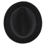 Fashion, accesorii si bijuterii - Barbati - Accesorii barbati - Caciuli si sepci barbati - Palarie barbati, din 100% lana, Negru cu banda textila, Dasteli, marime 59 - PAL516 - Infinity.ro
