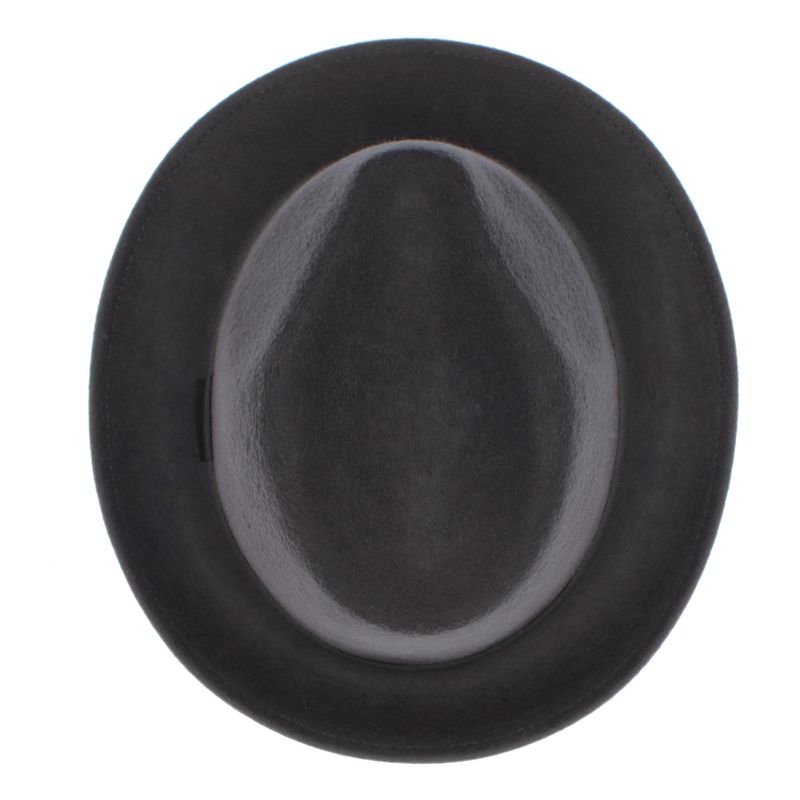 Fashion, accesorii si bijuterii - Barbati - Accesorii barbati - Caciuli si sepci barbati - Palarie barbati, din 100% lana, Gri cu banda textila, Dasteli, marime 56 - PAL522 - Infinity.ro