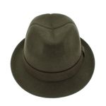Fashion, accesorii si bijuterii - Barbati - Accesorii barbati - Caciuli si sepci barbati - Palarie barbati, din 100% lana, cu banda decorativa, Dasteli, marime 54, kaki - PAL888 - Infinity.ro