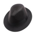 Fashion, accesorii si bijuterii - Barbati - Accesorii barbati - Caciuli si sepci barbati - Palarie barbati, din 100% lana, Maro cu banda textila, Dasteli, marime 58 - PAL1193 - Infinity.ro