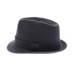Fashion, accesorii si bijuterii - Barbati - Accesorii barbati - Caciuli si sepci barbati - Palarie barbati, din 100% lana, cu banda decorativa, Dasteli, marime 58, Gri  - PAL884 - Infinity.ro
