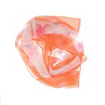 Fashion, accesorii si bijuterii - Femei - Accesorii femei - Esarfe si fulare femei - Esarfa, de dama, Buticcochet, din poliester, imprimeu floral, 150x50 cm, Portocaliu - ES1302 - Infinity.ro