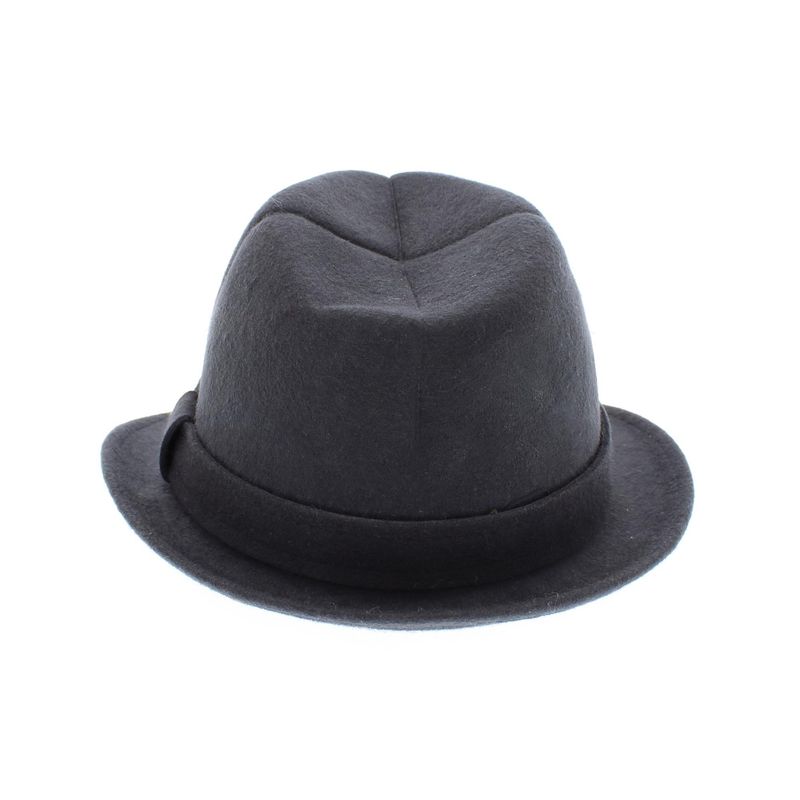 Fashion, accesorii si bijuterii - Barbati - Accesorii barbati - Caciuli si sepci barbati - Palarie barbati, din 100% lana, cu banda decorativa, Dasteli, marime 58, Gri  - PAL884 - Infinity.ro