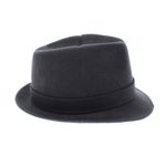 Fashion, accesorii si bijuterii - Barbati - Accesorii barbati - Caciuli si sepci barbati - Palarie barbati, din 100% lana, cu banda decorativa, Dasteli, marime 58, Gri  - PAL884 - Infinity.ro