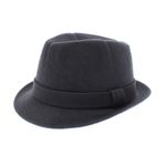 Fashion, accesorii si bijuterii - Barbati - Accesorii barbati - Caciuli si sepci barbati - Palarie barbati, din 100% lana, cu banda decorativa, Dasteli, marime 58, Gri  - PAL884 - Infinity.ro