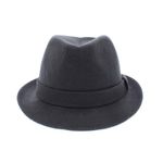 Fashion, accesorii si bijuterii - Barbati - Accesorii barbati - Caciuli si sepci barbati - Palarie barbati, din 100% lana, cu banda decorativa, Dasteli, marime 58, Gri  - PAL884 - Infinity.ro