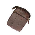 Fashion, accesorii si bijuterii - Barbati - Accesorii barbati - Genti si rucsacuri barbati - Geanta barbateasca, de umar, din piele naturala, RuffRader, 18 x 23 x 6 cm, Maro inchis - GNM40 - Infinity.ro