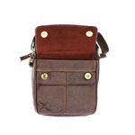 Fashion, accesorii si bijuterii - Barbati - Accesorii barbati - Genti si rucsacuri barbati - Geanta barbateasca, de umar, din piele naturala, RuffRader, 18 x 23 x 6 cm, Maro inchis - GNM40 - Infinity.ro
