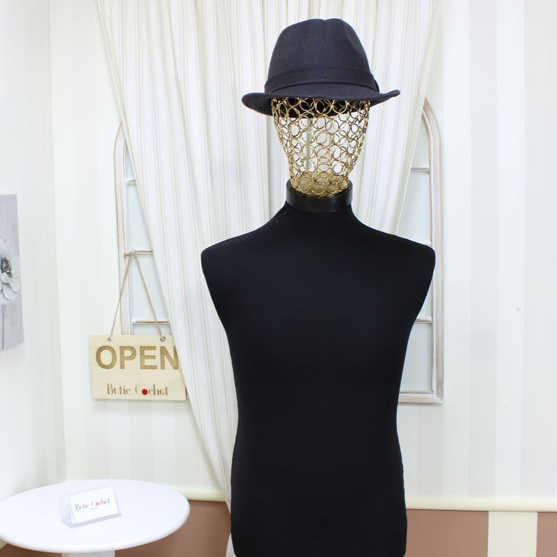 Fashion, accesorii si bijuterii - Barbati - Accesorii barbati - Caciuli si sepci barbati - Palarie barbati, din 100% lana, cu banda decorativa, Dasteli, marime 58, Gri  - PAL884 - Infinity.ro