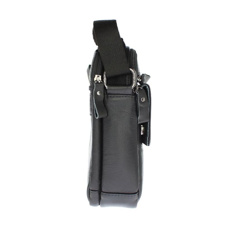 Fashion, accesorii si bijuterii - Barbati - Accesorii barbati - Genti si rucsacuri barbati - Geanta barbateasca, de umar, din piele naturala, RuffRader, 19 x 22 x 6 cm, Negru - GNM37 - Infinity.ro