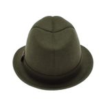 Fashion, accesorii si bijuterii - Barbati - Accesorii barbati - Caciuli si sepci barbati - Palarie barbati, din 100% lana, cu banda decorativa, Dasteli, marime 59, kaki - PAL893 - Infinity.ro