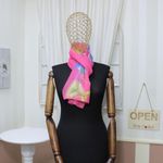 Fashion, accesorii si bijuterii - Femei - Accesorii femei - Esarfe si fulare femei - Esarfa, de dama, Buticcochet, din poliester, cu imprimeu floral, 150x50 cm, Roz - ES1284 - Infinity.ro