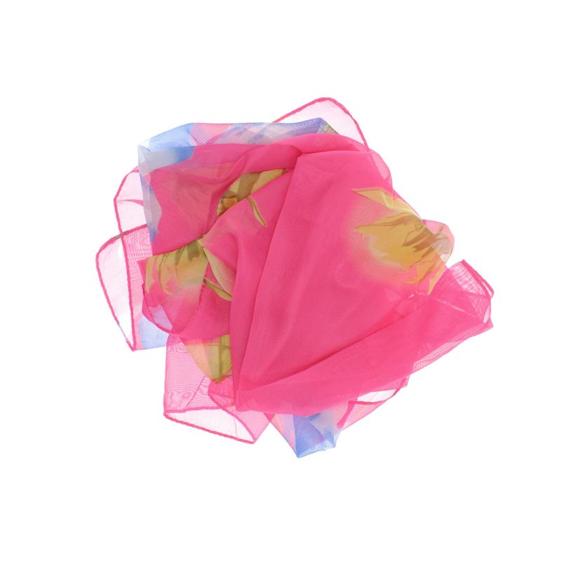 Fashion, accesorii si bijuterii - Femei - Accesorii femei - Esarfe si fulare femei - Esarfa, de dama, Buticcochet, din poliester, cu imprimeu floral, 150x50 cm, Roz - ES1284 - Infinity.ro