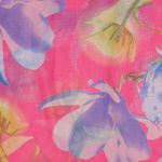 Fashion, accesorii si bijuterii - Femei - Accesorii femei - Esarfe si fulare femei - Esarfa, de dama, Buticcochet, din poliester, cu imprimeu floral, 150x50 cm, Roz - ES1284 - Infinity.ro