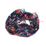 Fashion, accesorii si bijuterii - Femei - Accesorii femei - Esarfe si fulare femei - Esarfa, de dama, Buticcochet, Casmir, 70x170 cm, model pisicute, Bleumarin - ES2764 - Infinity.ro